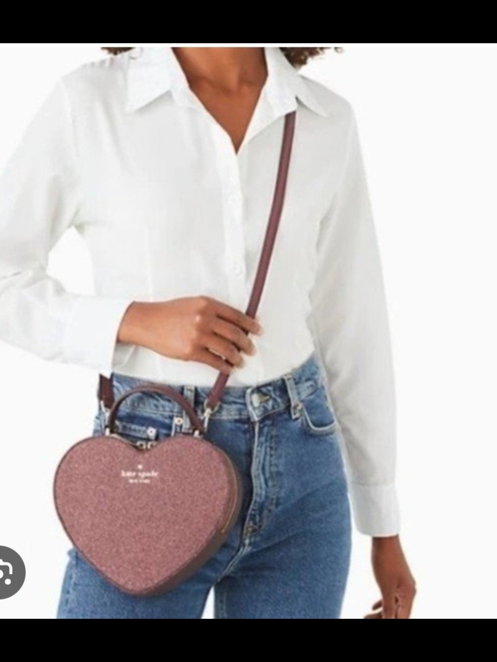 Brand New Kate Spade Love Shack crossbody bag with sparkly heart - Picture 4 of 4